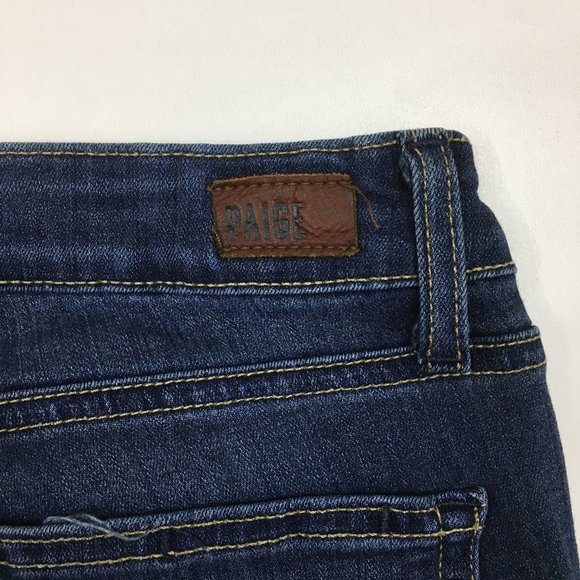 PAIGE Transcend Wash Verdugo Ankle 5 Pocket Logo Hardware Jeans - Picture 10 of 11